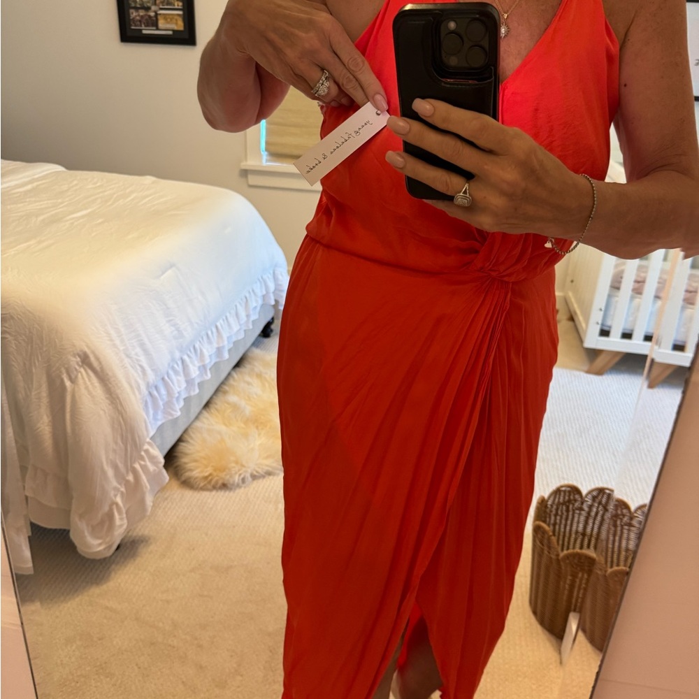 Vibrant Orange Maxi Dress YBF - Picture 8 of 15